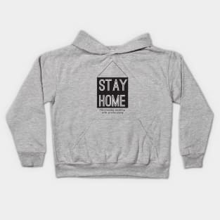 Stay home (finger)pricks Kids Hoodie